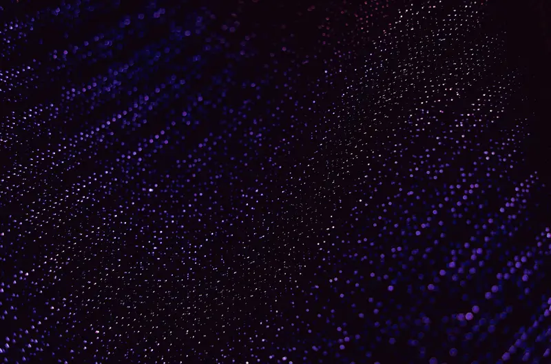 Puntos de luz conectados formando una red